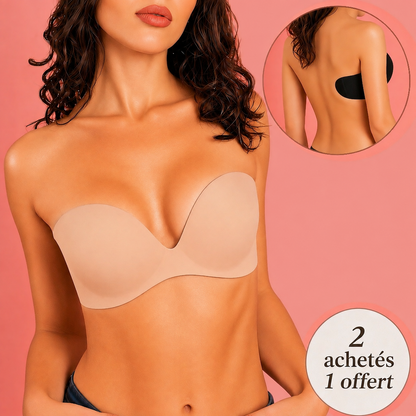 Soutien-gorge push-up invisible sans bretelles